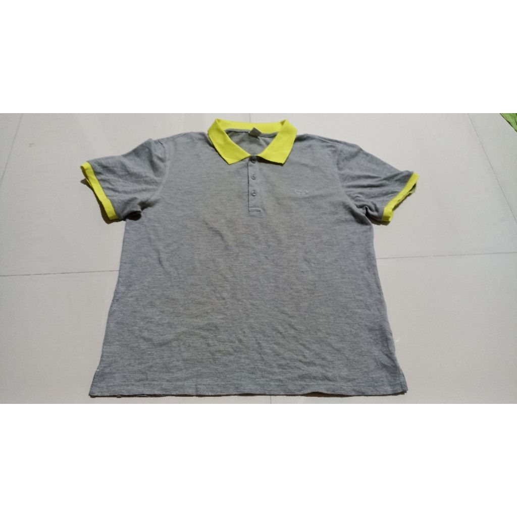 Kaos Kerah Fubu Grey Yellow XL