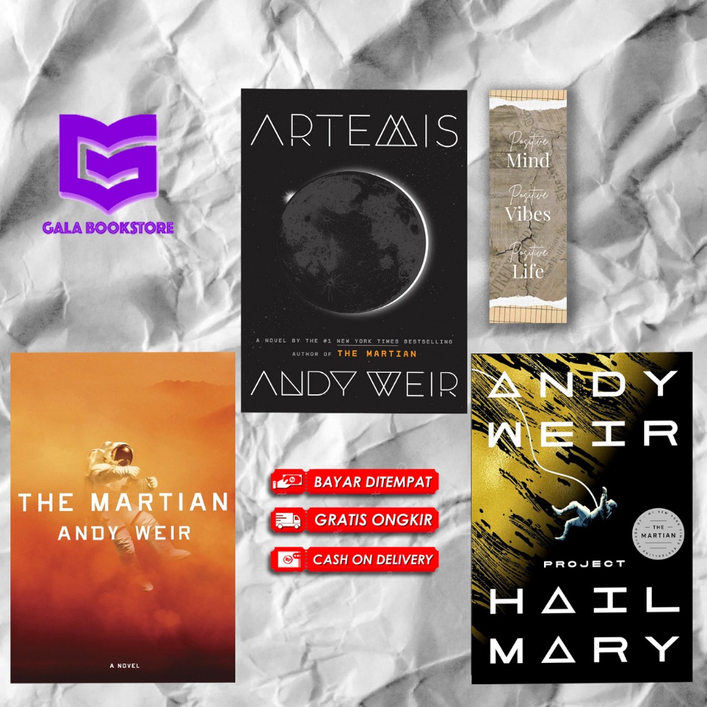 Artemis - The Martian - Project Hail Mary by Andy Weir (english)
