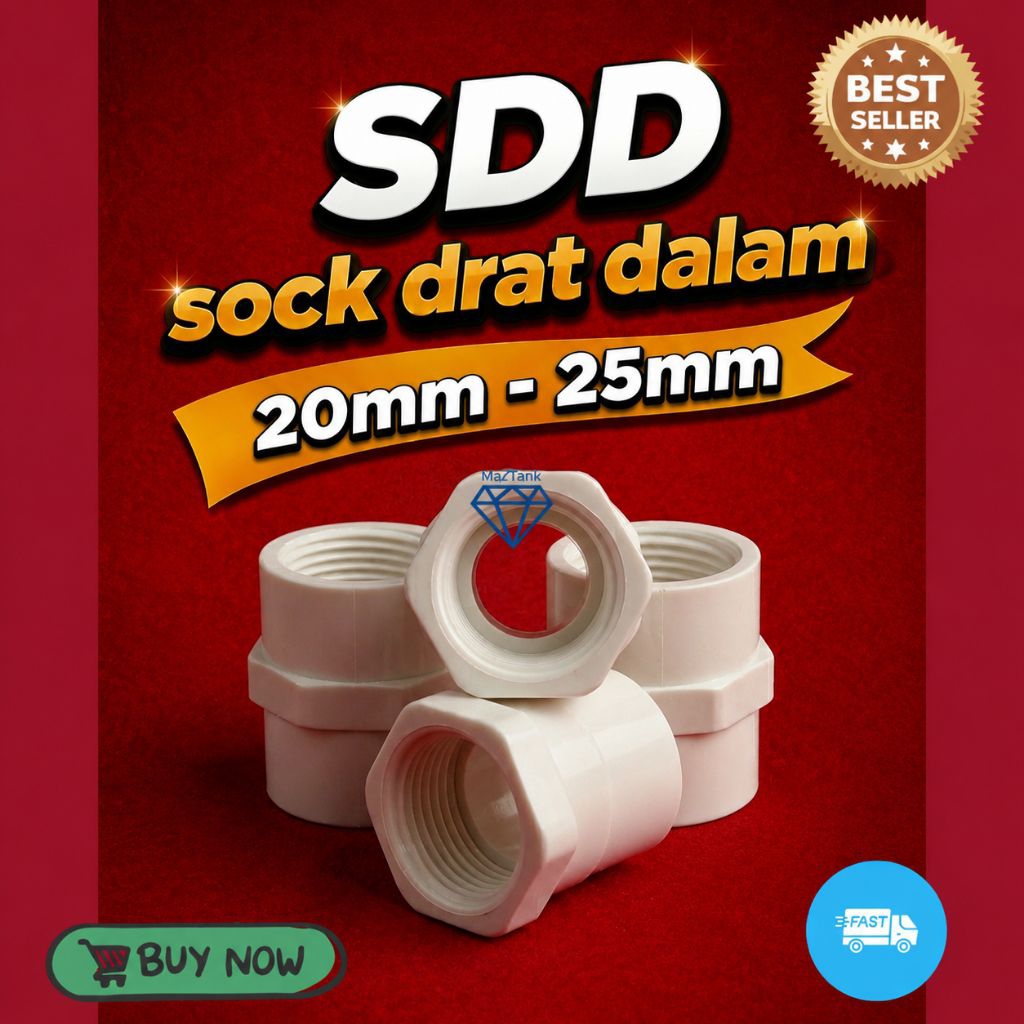 Sock Drat Dalam Pipa Aquarium - Sock Pipa Aquarium 20mm 25mm -Sockdrat Pipa Aquarium 20mm 25mm - SDL