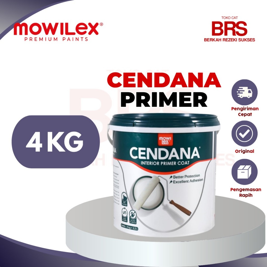 Cendana Primer Coat 4kg Mowilex - Cat Dasar Alkali Resisting Interior