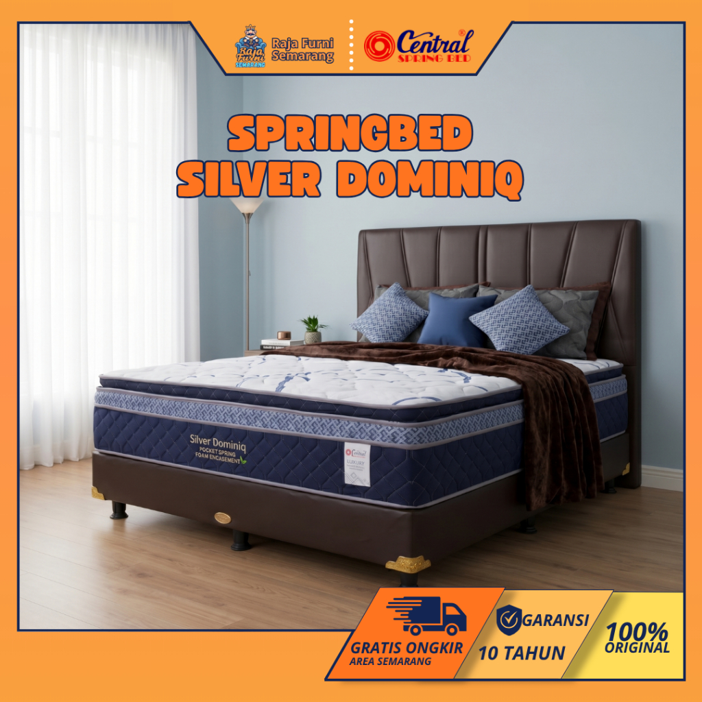 CENTRAL SPRING BED SILVER DOMINIQ POCKET SPRING