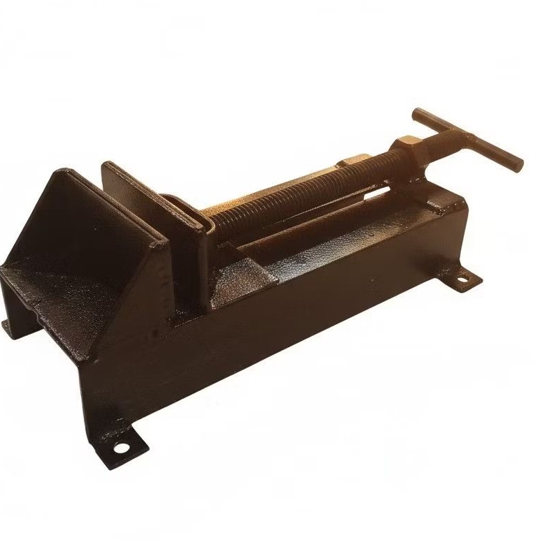 Ragum tanggem mini penjepit Besi As drat pipa dan kayu bahan besi siku panjang 20cm lebar 6,5cm