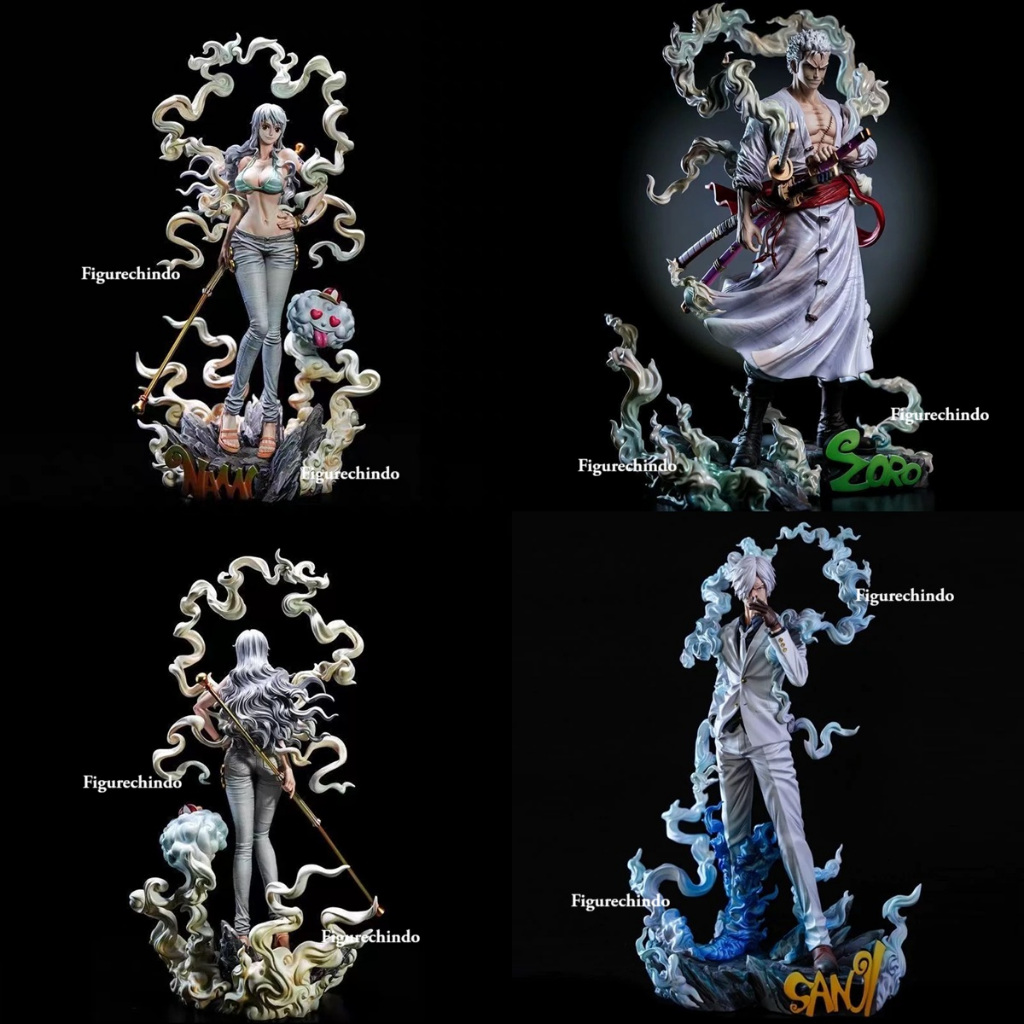 [ Ready ] Statue One Piece [ FIT Studio ] Nika Zoro - Sanji - Nami - Versi High Quality Recast 28cm