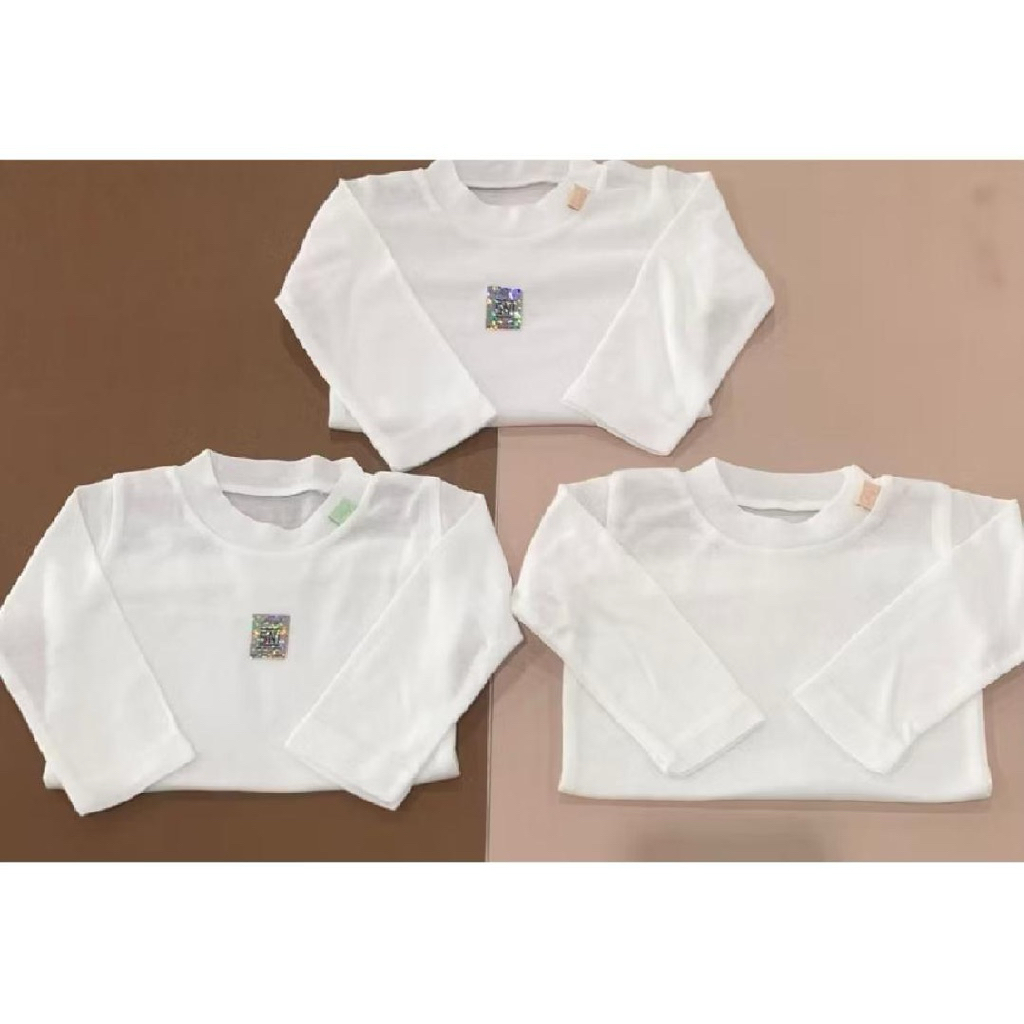 Baju Nary Lengan Panjang/Oblong Nary Polos Putih dan Warna/Baju Harian Baby dan Anak-anak/Baju Tipis