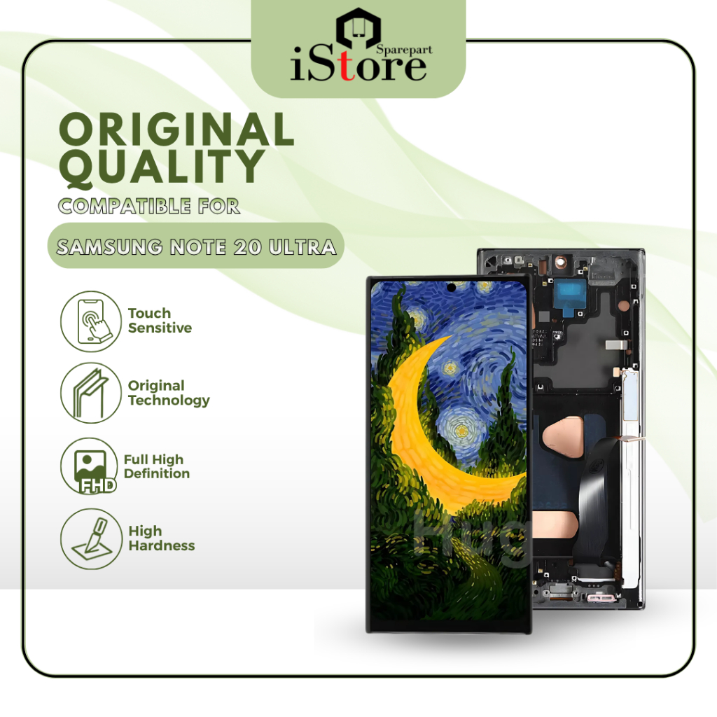 iStore - Layar Lcd HFIX For Ponsel Samsung Note 20 Ultra Oled Fullset Touchscreen Original