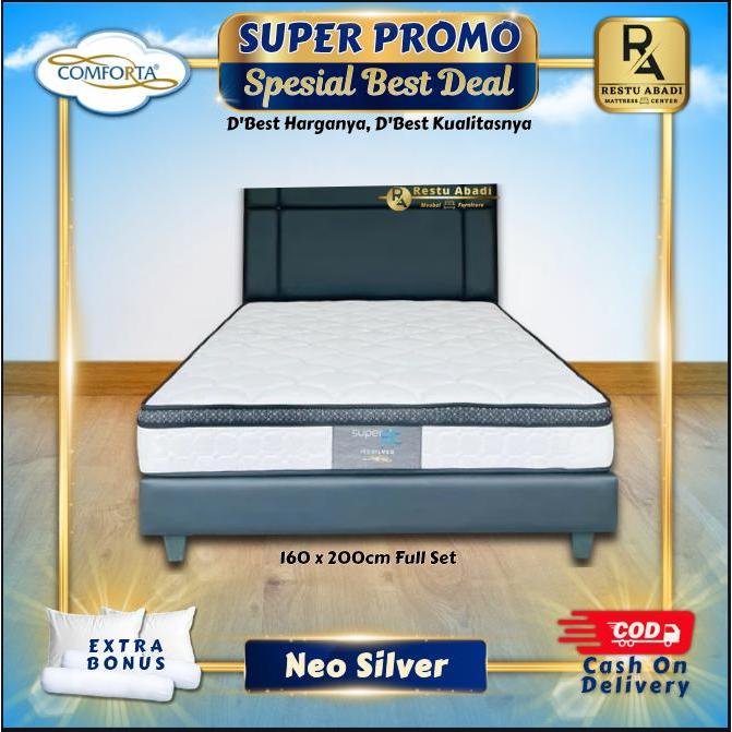 SPRINGBED COMFORTA NEO SILVER FULLSET