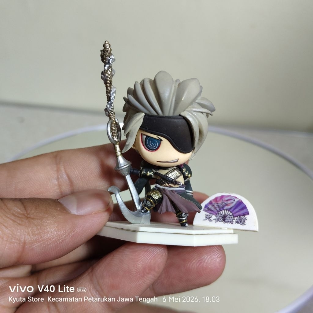 Sengoku Basara - One Coin Figure (Mini Figure).​Produsen: Kotobukiya Chosokabe Motochika dari seri v