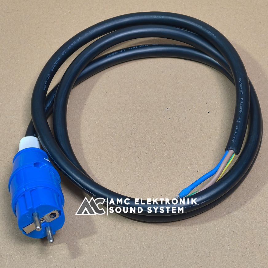 Kabel ac power amplifier built up 3x6 mm SPL AUDIO