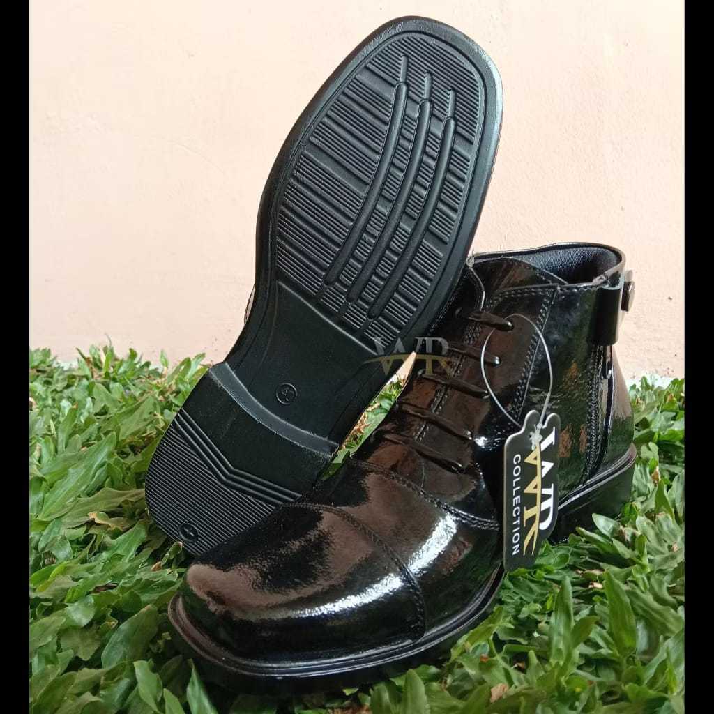 Sepatu PDH Polri Tni DOFF/Sepatu pdh asli kulit/Sepatu  WR 802/Sepatu Pdh Tni Polri Dishub Satpam  S