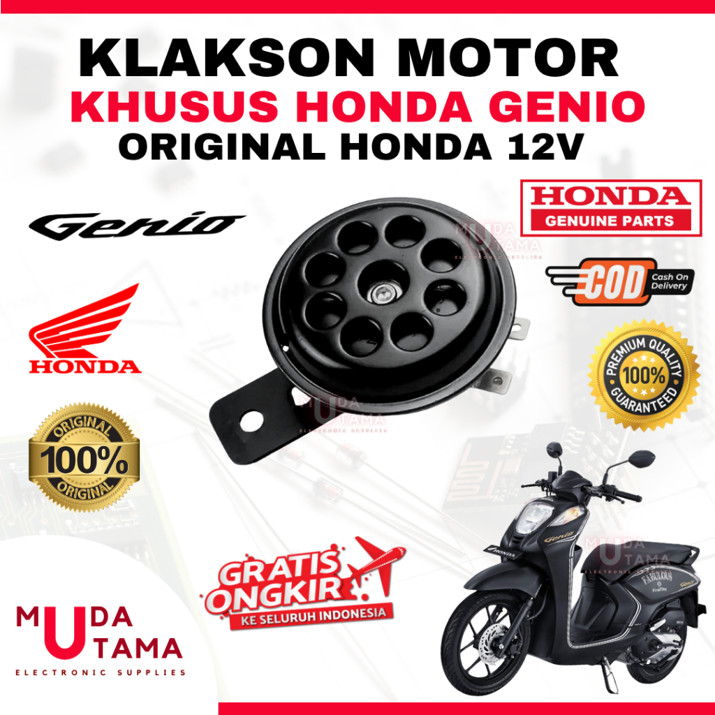Klakson HONDA GENIO - ORIGINAL HONDA | Klakson Motor HONDA GENIO | Klakson GENIO Original | Klakson 