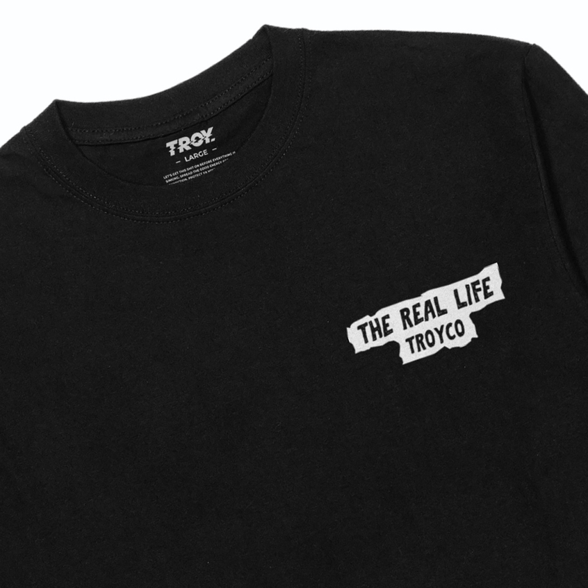 Troy Company Kaos Pria Lengan Panjang Hitam - Scared Longsleeve Tshirt Black LSD 3200