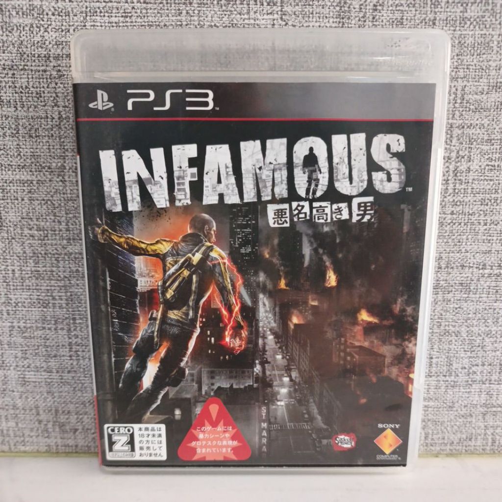 BD  KASET ORIGINAL PS3 Infamous 1 Usa Bahasa Inggris Lengkap manual book