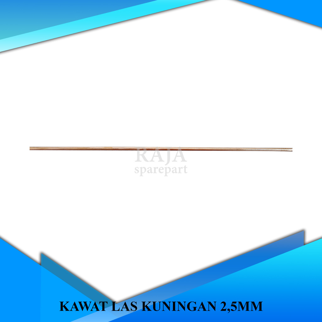 KLK2 KAWAT LAS/KAWAT LAS KUNINGAN 2,5MM (PANJANG -+ 1METER)
