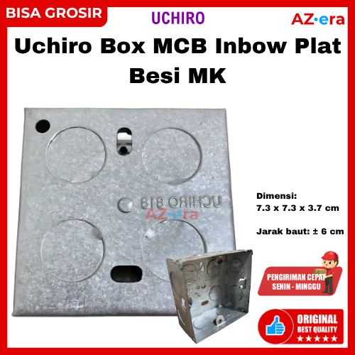 UCHIRO Box MCB Inbow Plat Besi MK Box Panel Listrik Seng Tanam