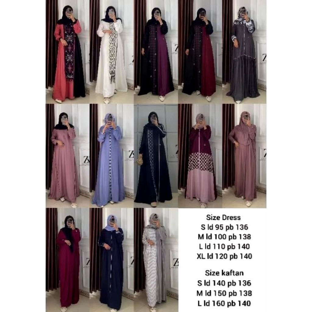 DRESS ZK BY ZAKIYAH KAFTAN TERBARU