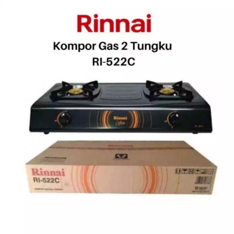 Rinnai Kompor Gas 2 Tungku RI 522C / 522C - BATAM