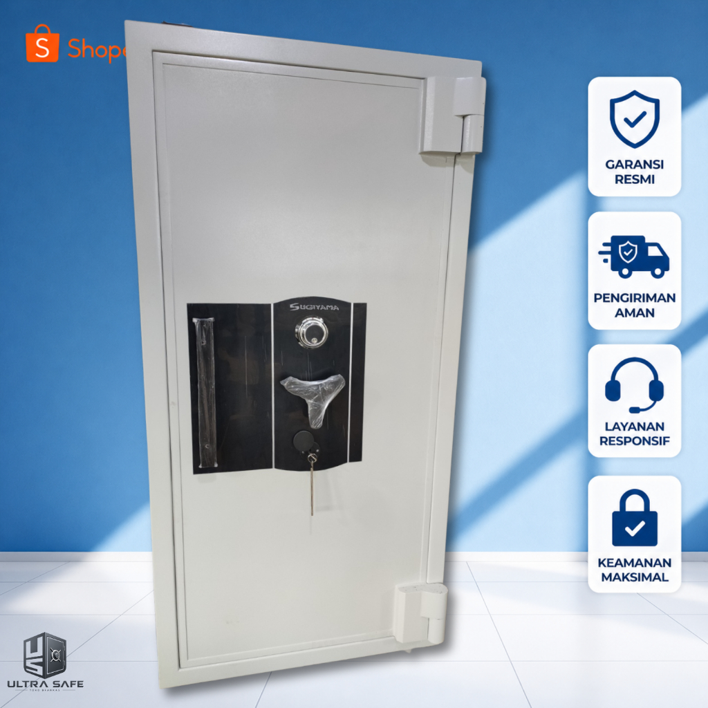 Brankas Besar Tahan Api Brankas Uang Lemari Besi Safety Box Brankas Tahan Bongkar Dual System Keaman