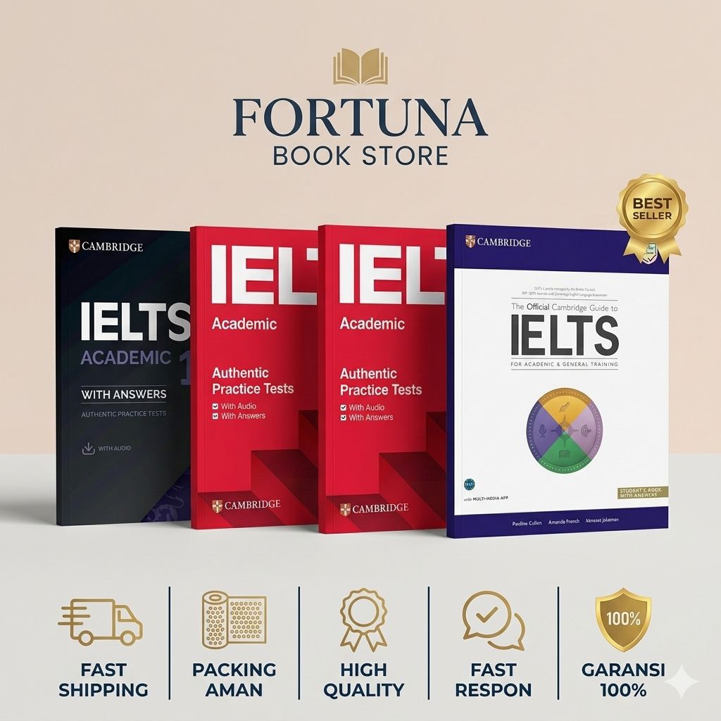 PAKET BUKU CAMBRIDGE IELTS ACADEMIC - 18 - 20 & Official LENGKAP