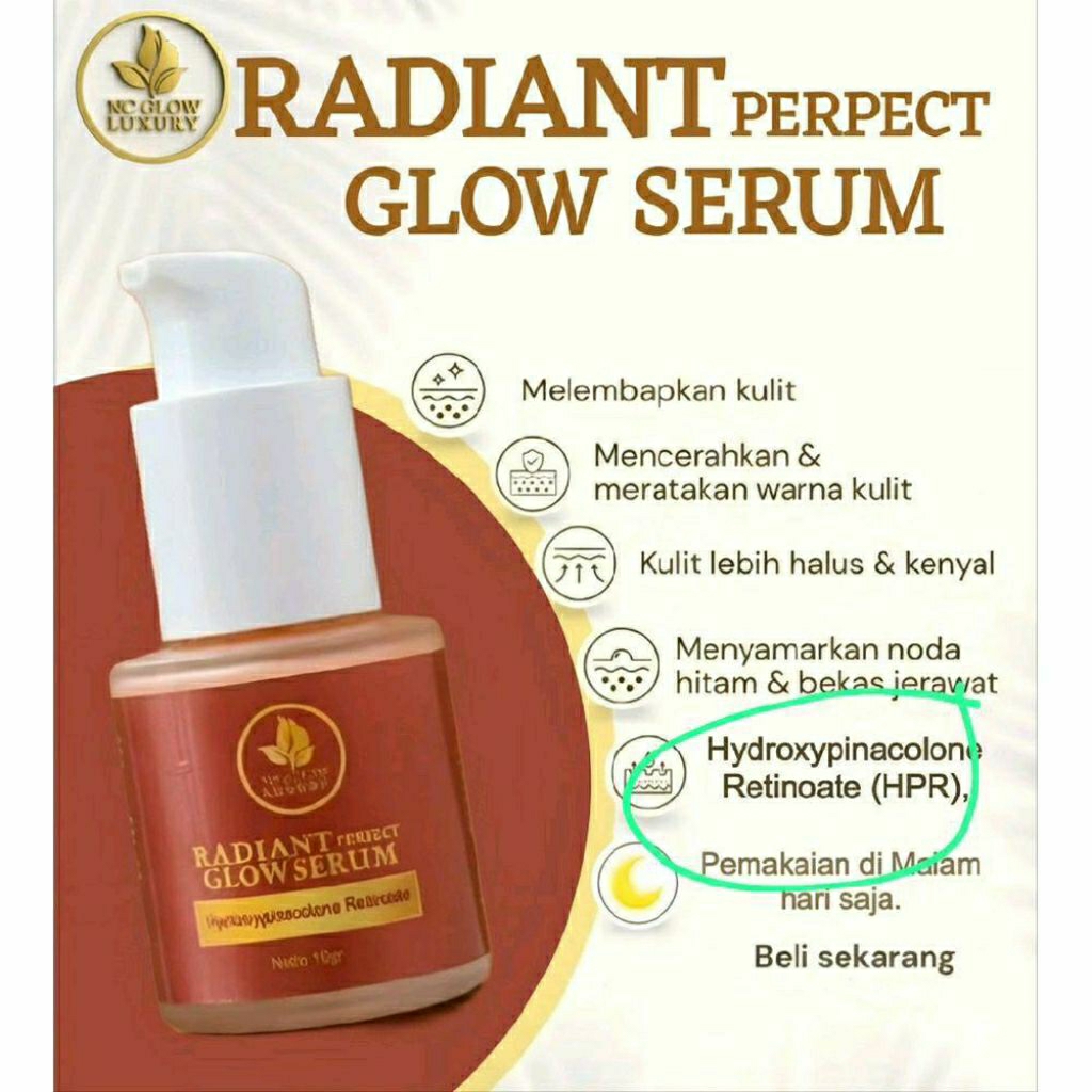 Serum NC GLOW Radiant Perfect Glow Serum Mengatasi Jerawat & Flek Hitam BPOM