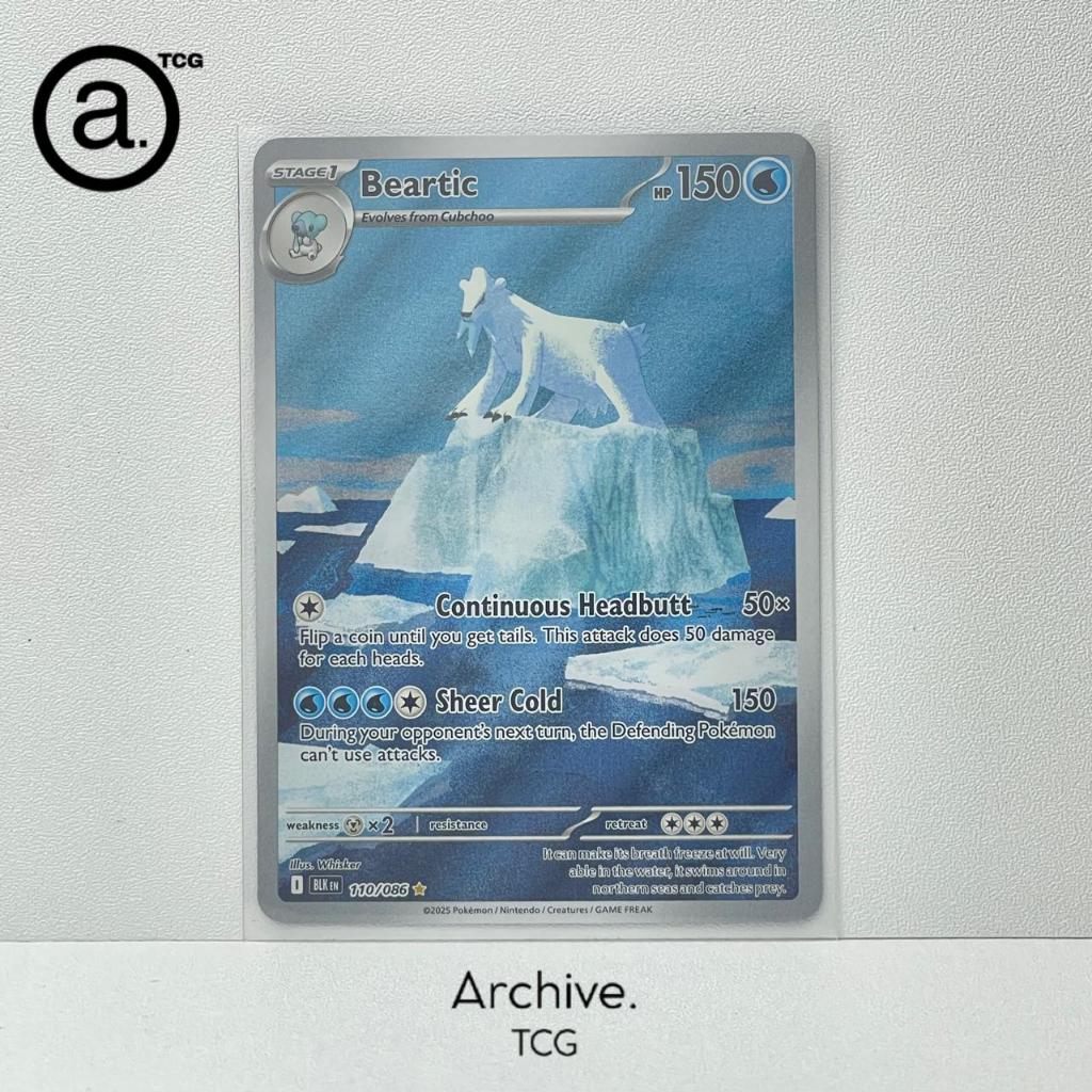 Beartic AR (110/086) Pokemon English ~ Black Bolt (BLK)