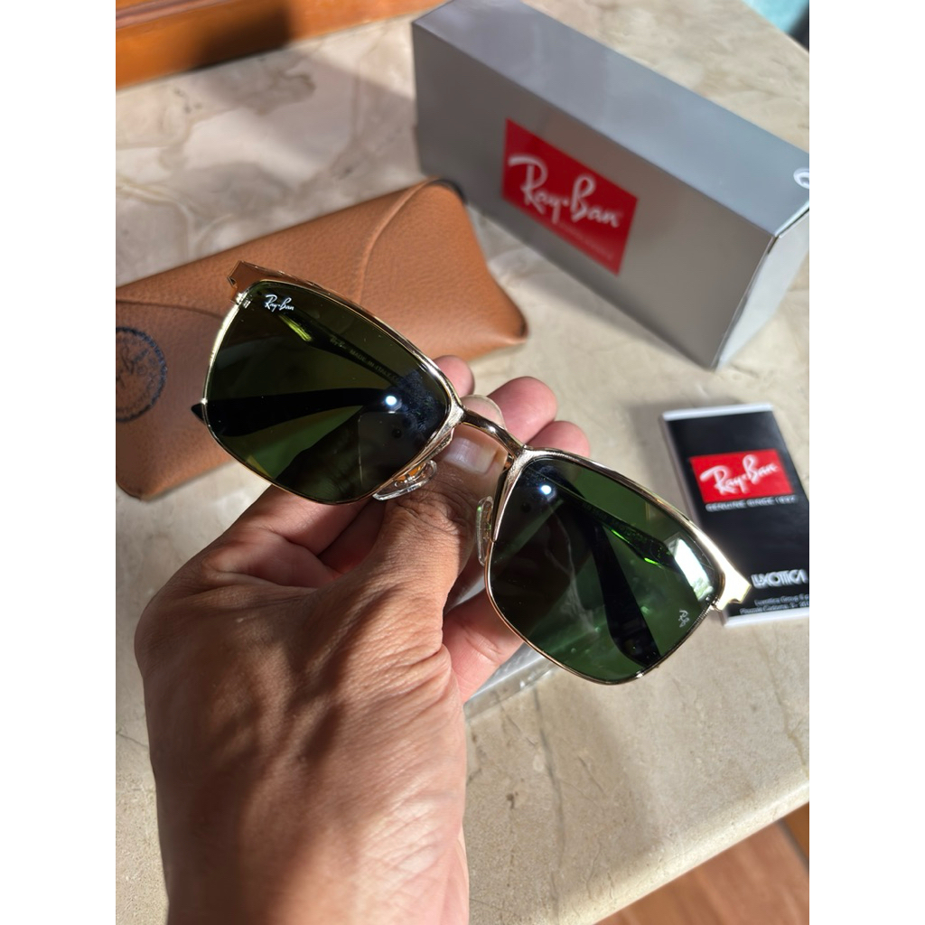 kacamata klasik ray-ban Rb 3508 sz 56 rosegold