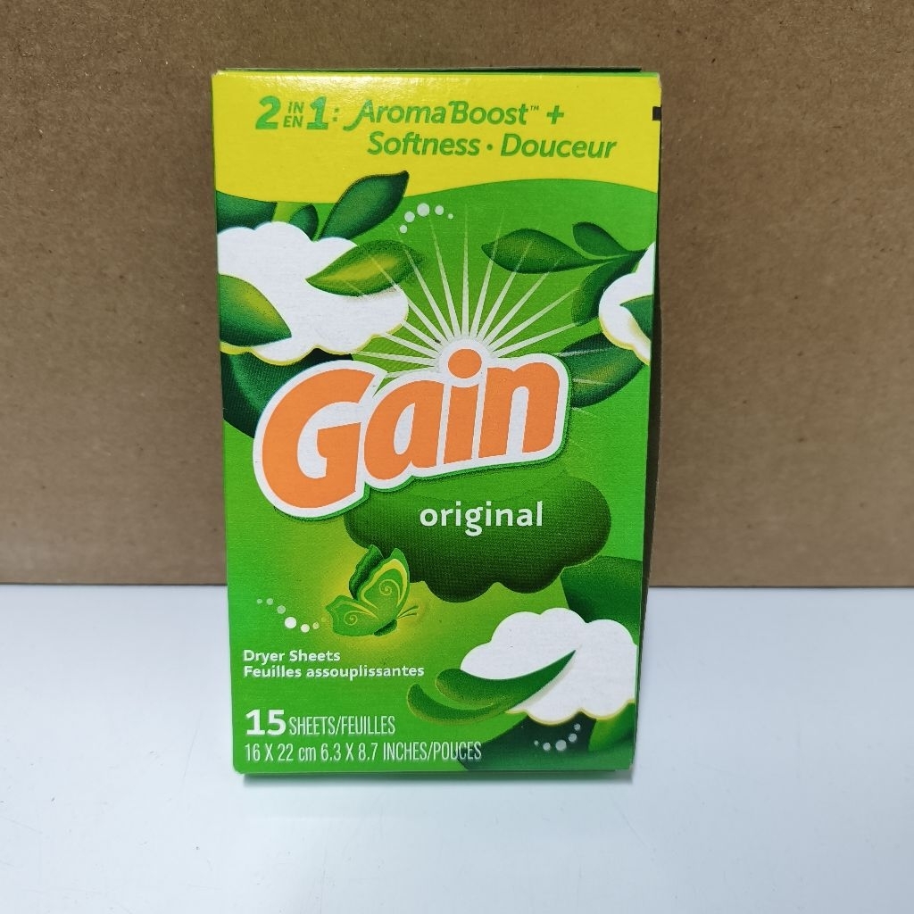 gain original dryer sheet laundry 15pcs