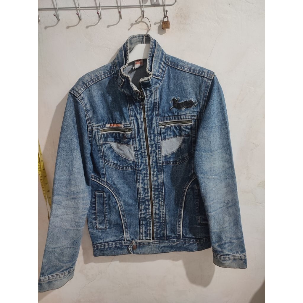 jacket denim pria firefox