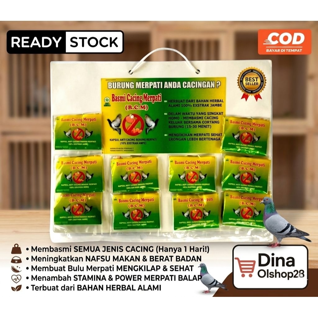 Obat Cacing Merpati BCM