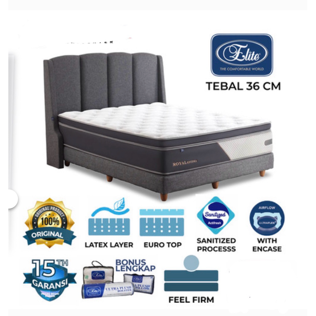 Springbed ELITE Royal Estima Latex Mebel Furniture Semarang