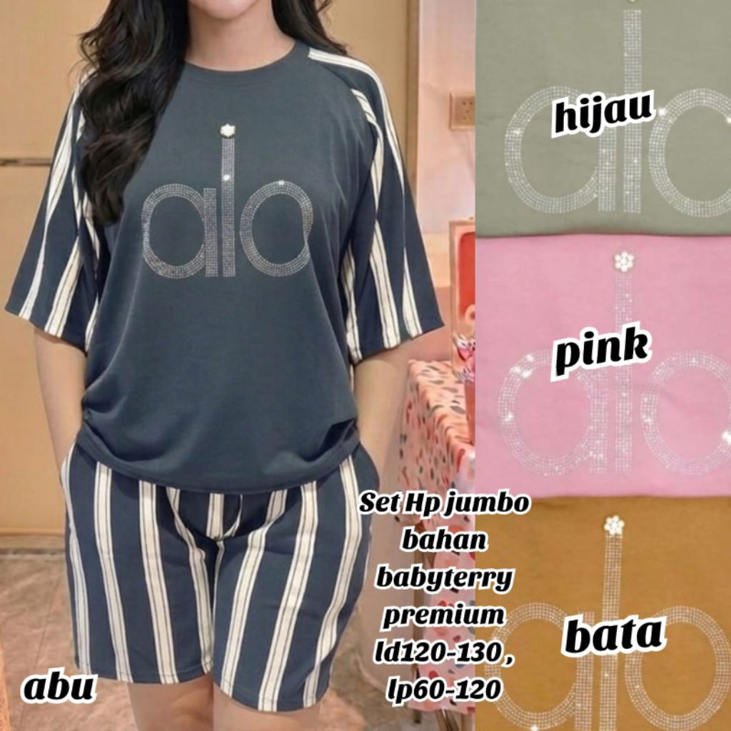 Set wanita import kaos premium import