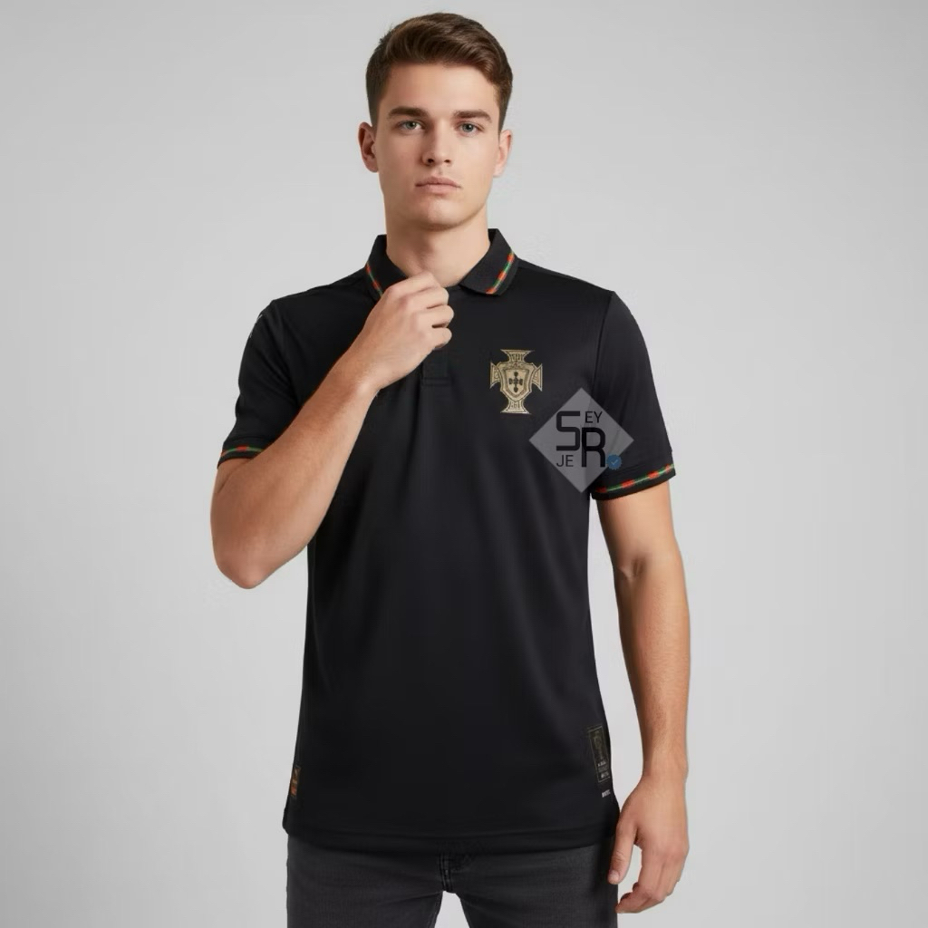 PLAYER ISSUE Jersey Portugal Hitam Special Edition - Jersey Portugal 2026 Terbaru High Qualoyy