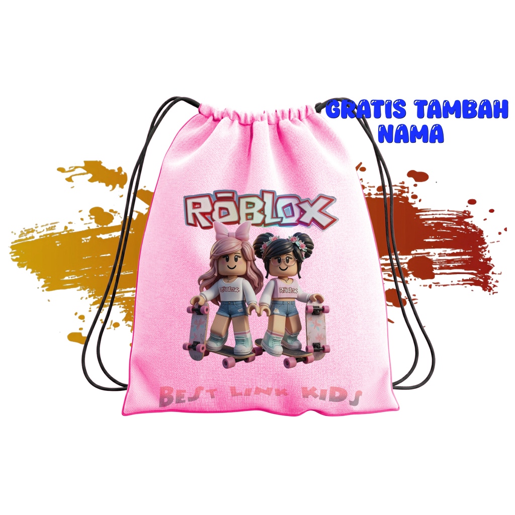 Tas Serut Anak Sekolah Paud Karakter Roblox