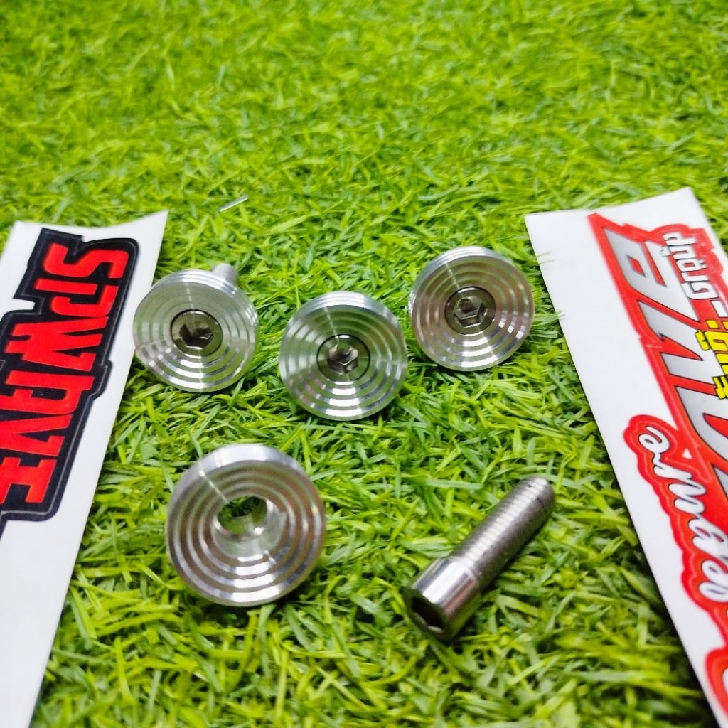 Baut Footstep Belakang Almu Model Spiral By Handmade Original UNTUK MOTOR For All Wave 100 Supra x 1