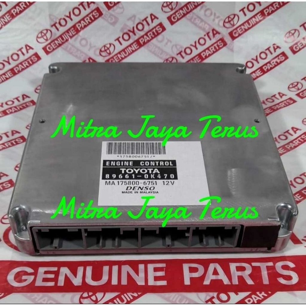 89661-0K470 ECU Innova Diesel ORIGINAL TOYOTA Computer Engine Control Komputer Manual OK470 Asli ORI
