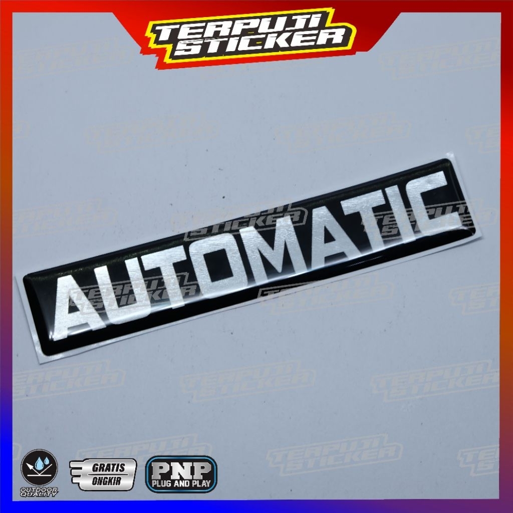 emblem timbul automatic kijang lgx/emblem mobil automatic/ emblem kijang automatic