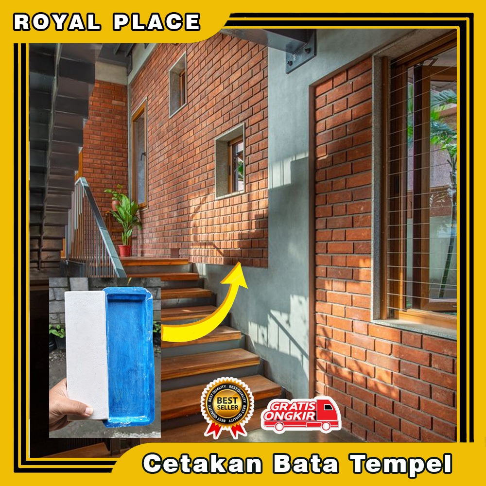 Cetakan bata tempel tarakota Cetakan Batu Alam Dinding Fiber Tebal | Cetakan Fiber Batu Alam | cetak