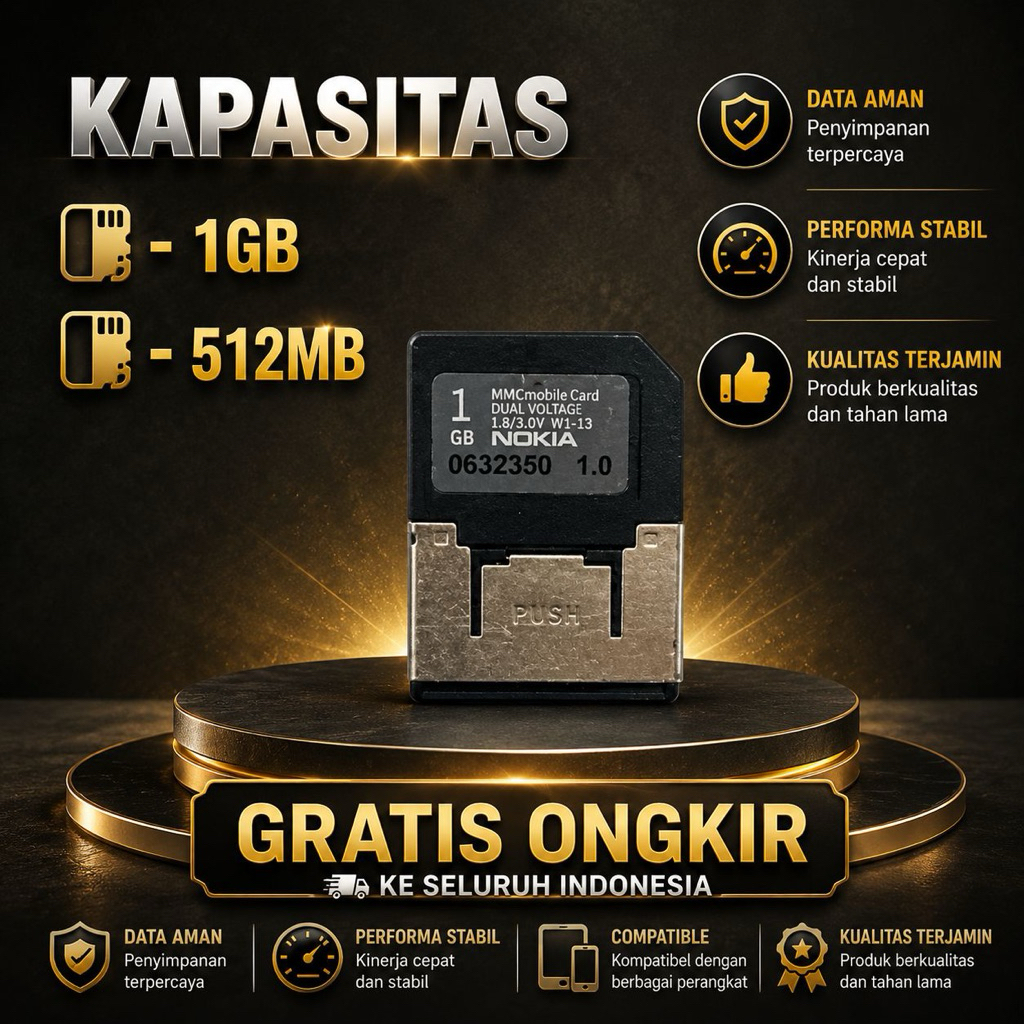 MMC N Gage memory card buat Ngage QD classic2GB, 1 GB,N70 ORIGINAL 100%