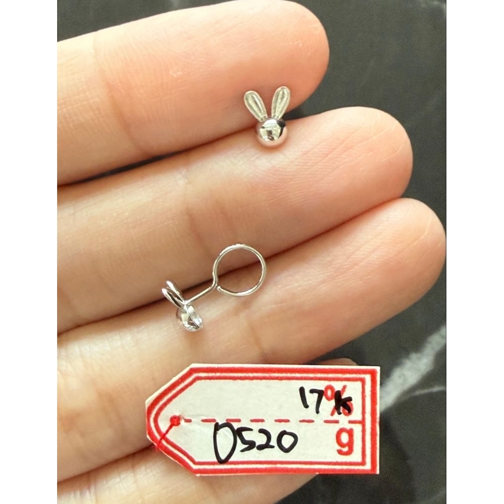 Anting emas 75 kelinci toge