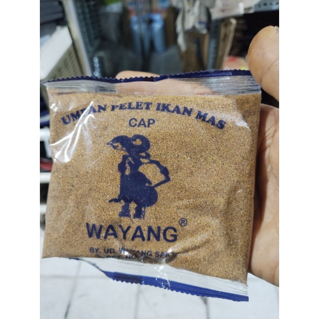 Umpan Mancing Pelet Wayang Halus/Umpan Pelet ikan mas Cap Wayang