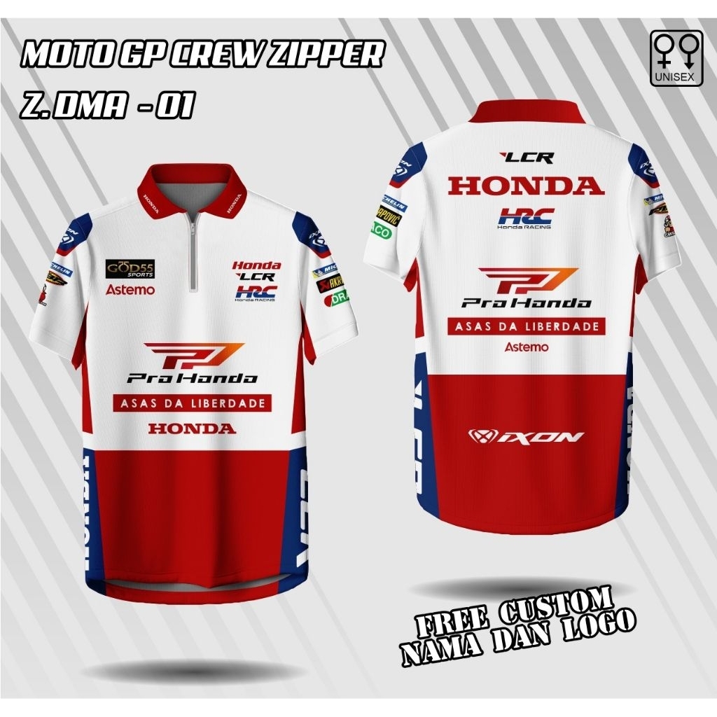 HONDA LCR DIOGO MOREIRA TEAM zipper