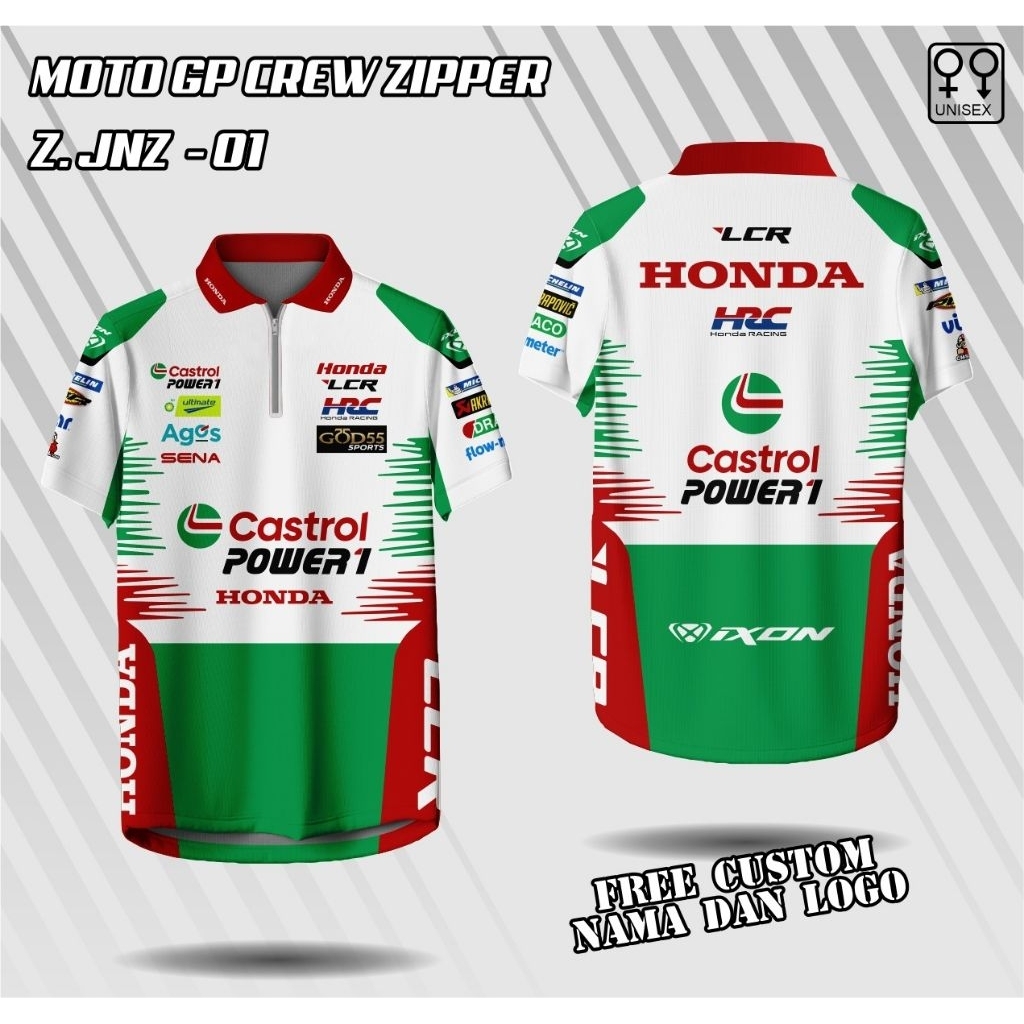 jersey zipper honda LCR JOHANN ZARCO TEAM