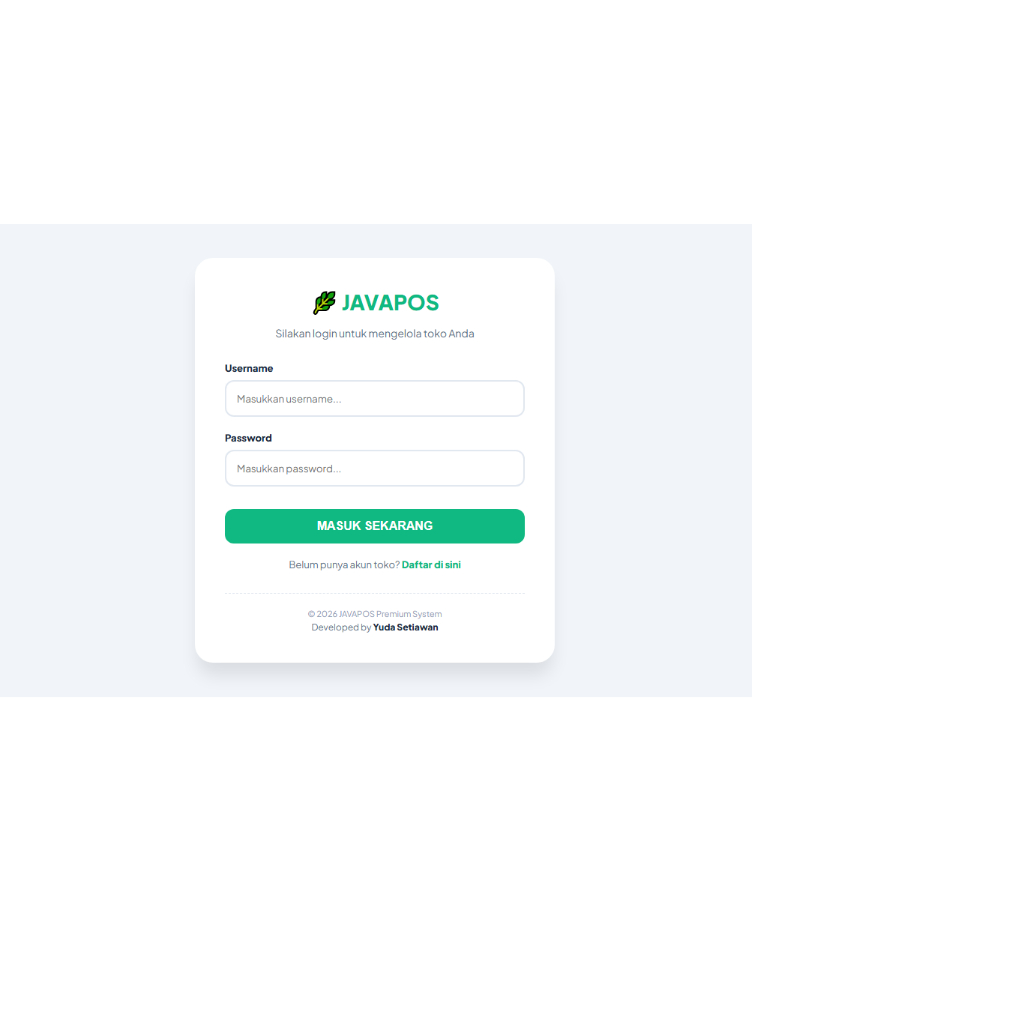 WEB APLIKASI  KASIR / TOKO