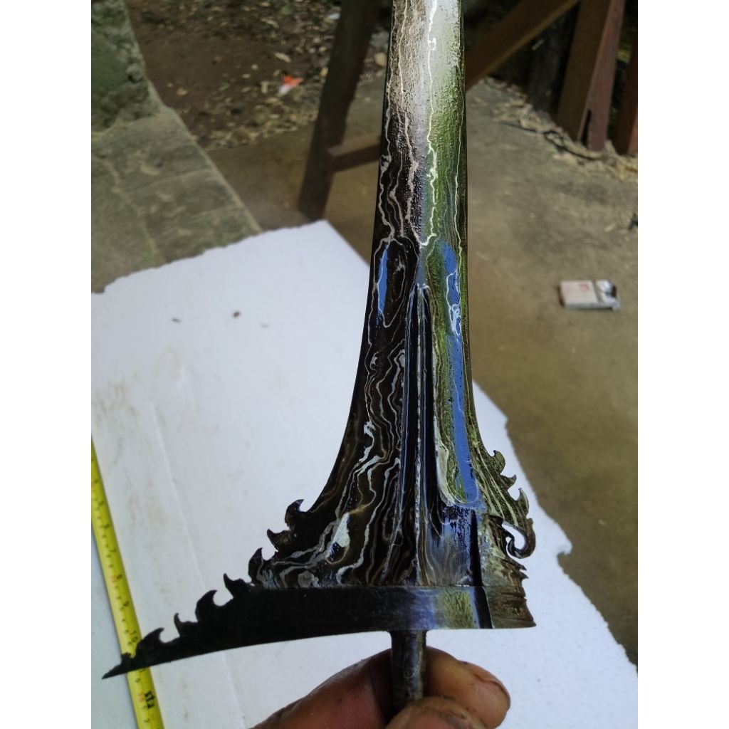 bilah keris bali lurus 40 cm garap standart (ST6)