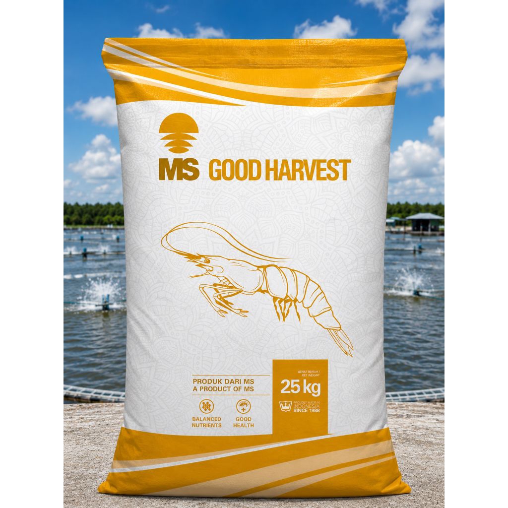 Pelet Udang good harvest 25kg pakan udang pakan tenggelam pakan vaname- Formula Nutrisi Lengkap, Asa