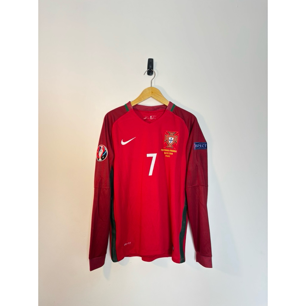 Jersey Long Sleeve Portugal Home 2016 Ronaldo 7 – Size M