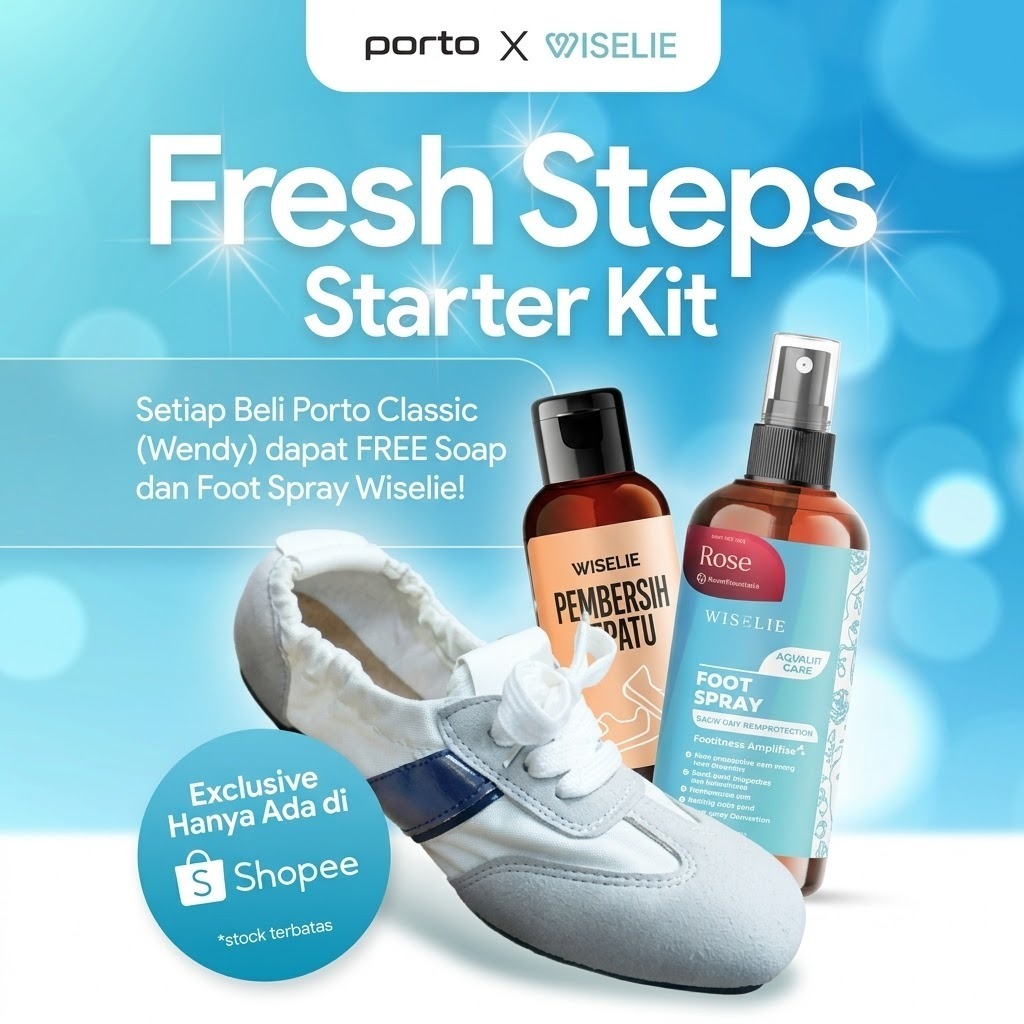 PORTO Wendy Sneakers Wanita Trendy Sepatu Casual Wanita Nyaman dan Stylish