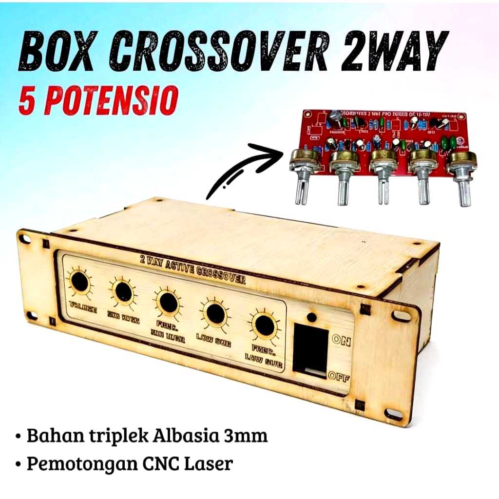 Box Miniatur Crossover 2 Way 5 Potensio