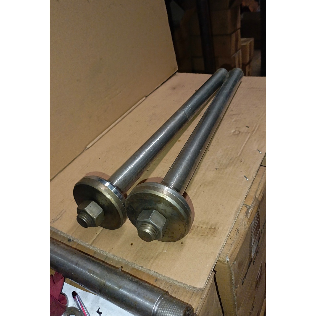 Shaft/as Gergaji Serkel - varian 1,5" x 60cm -- PUTIH & HITAM
