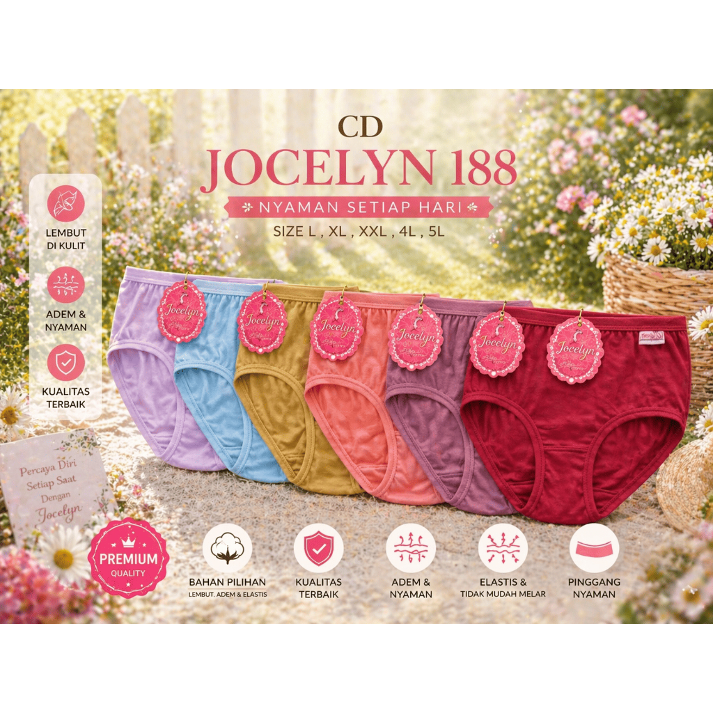 CD Wanita Jocelyn  | Celana Dalam Wanita Bahan Lembut | CD wanita supersoft | Best Seller