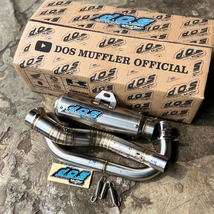 Knalpot Racing Kenalpot dor DOS Bujel Saringan Full Original DOS pnp CB GL MP
